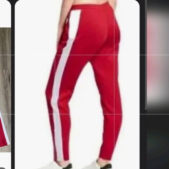 Women's Rose with White Piping Track Jogging SweatPants - JoyLab - Size XL - Picture 1 of 16